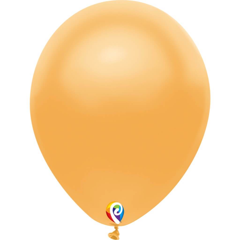 Latex Balloon Plain Gold, 12in