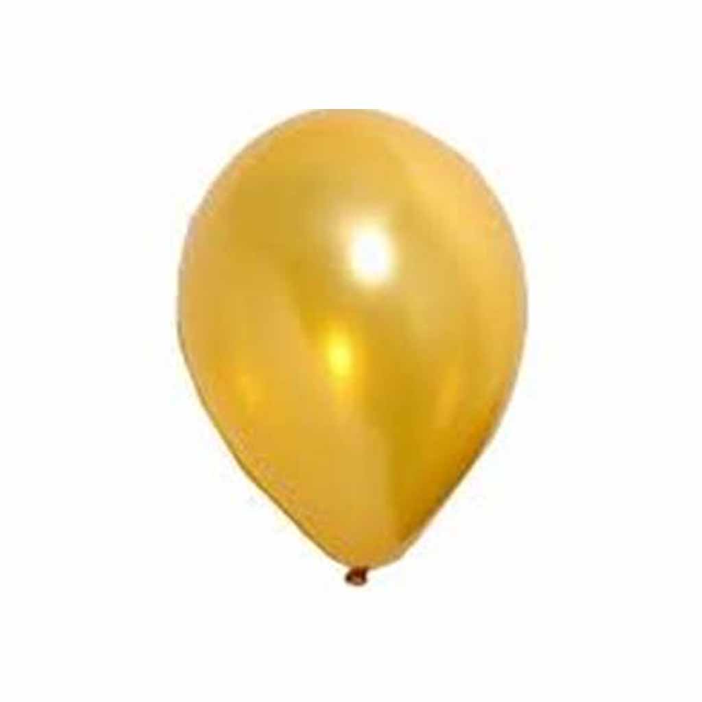 Latex Balloon Gold, 12in