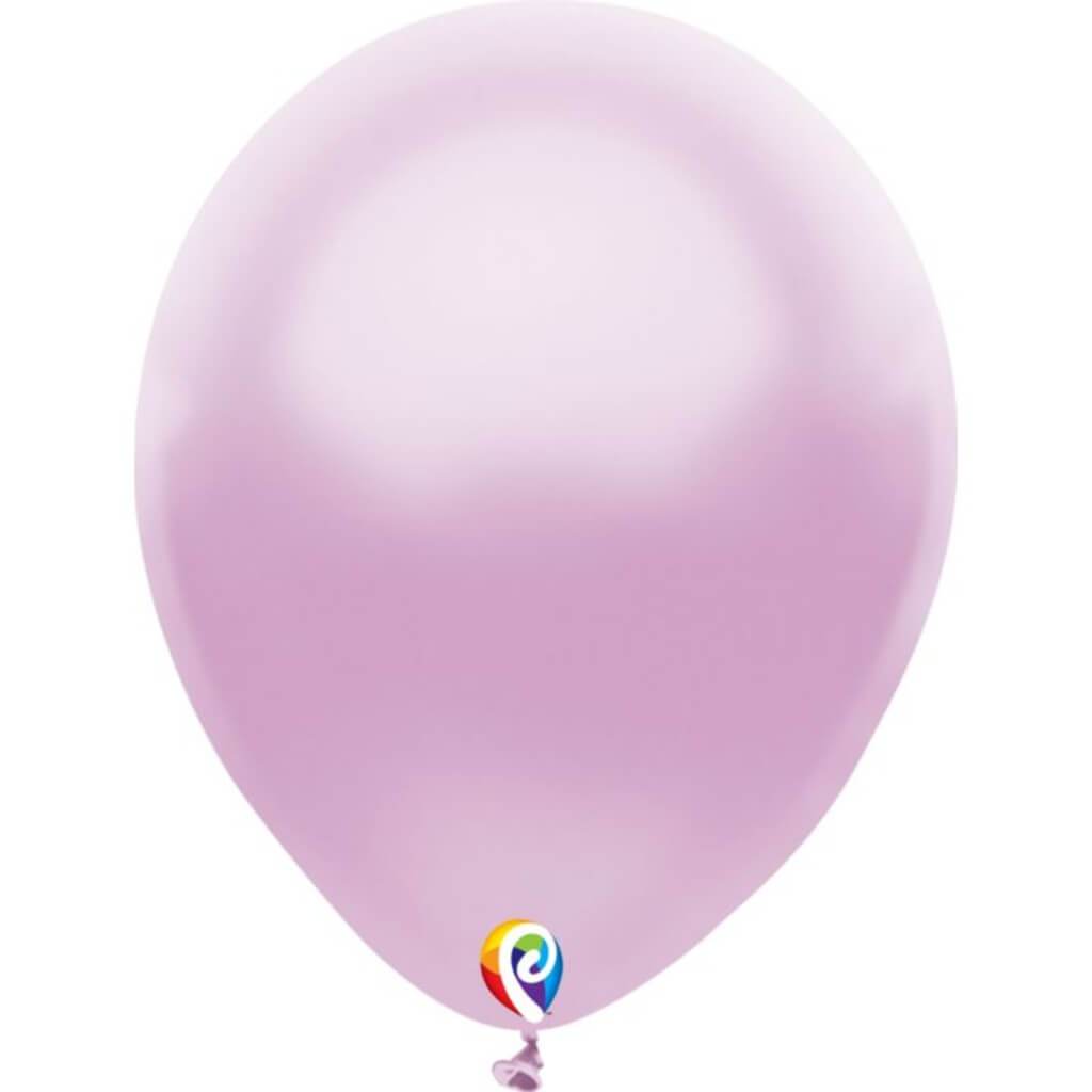 Latex Balloon Plain Pearl Lilac, 12in