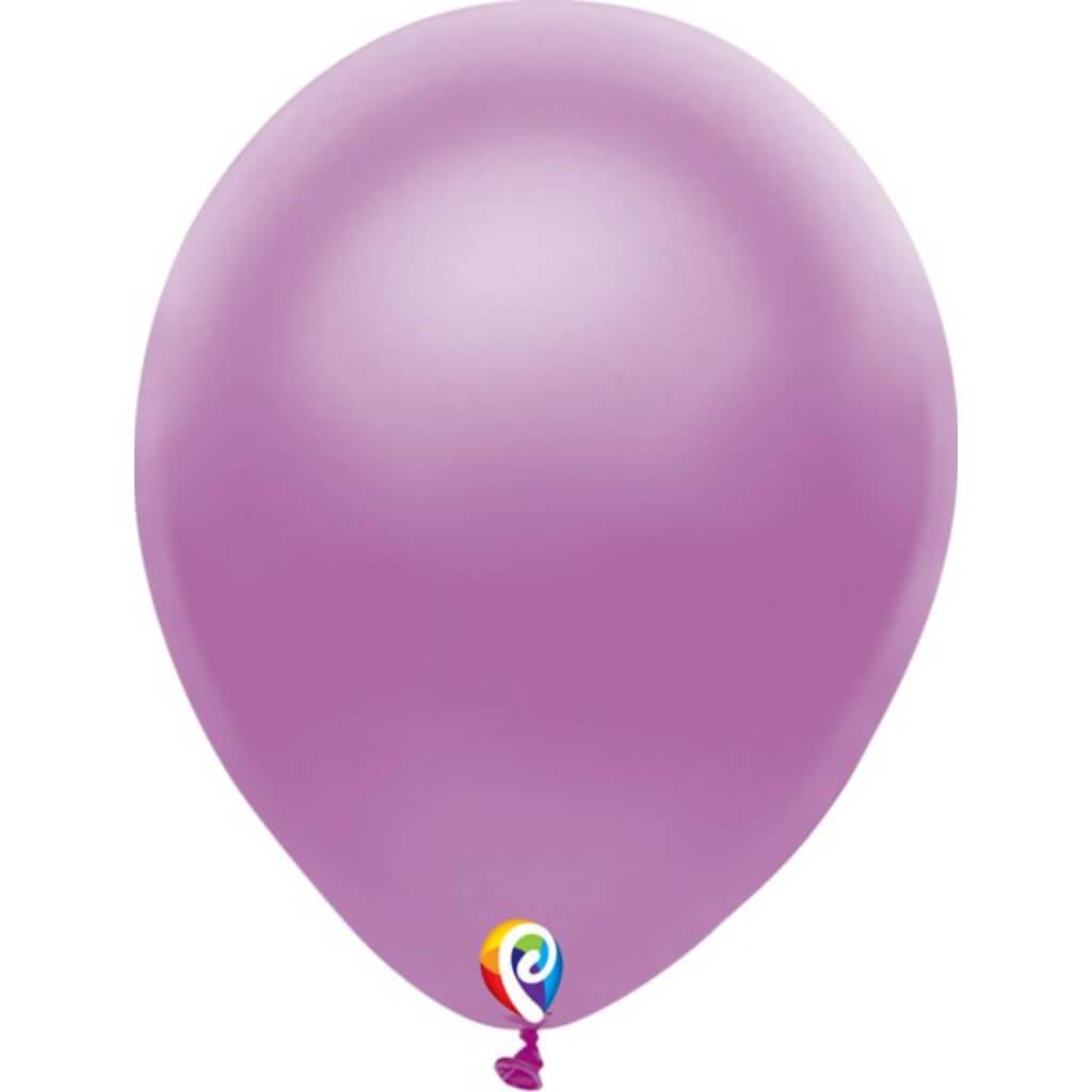 Latex Balloon Plain Pearl Purple, 12in