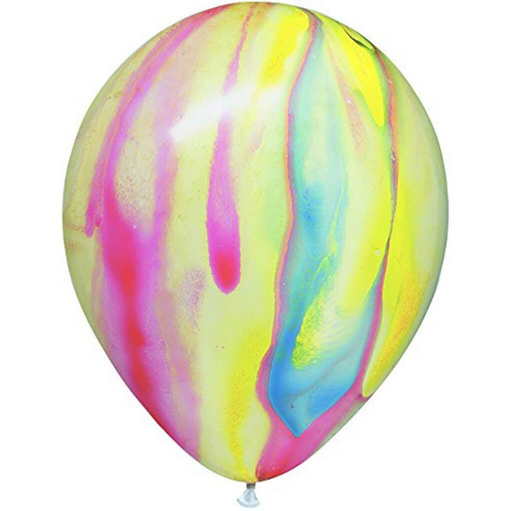 Tye Dye Latex Balloon 12in, 10ct