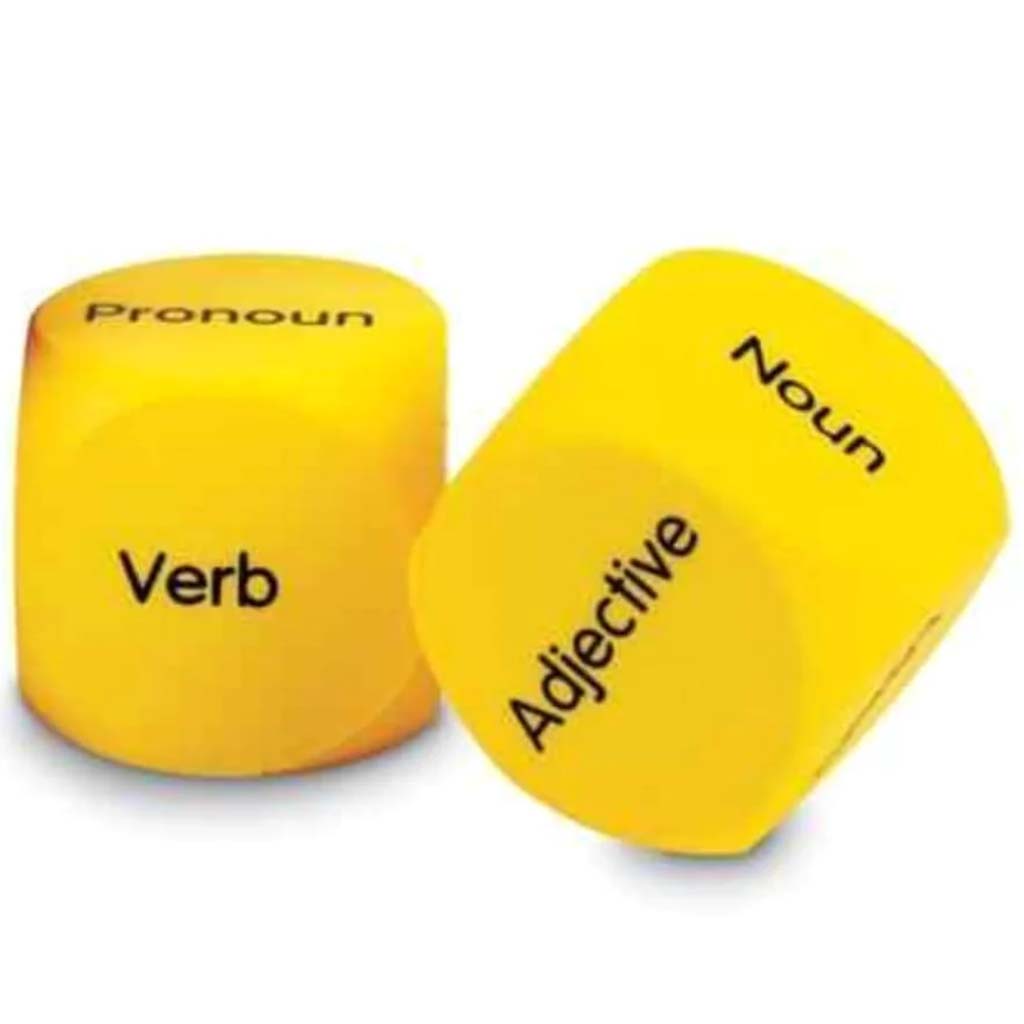 Parts of Speech Cubes Set of 2 