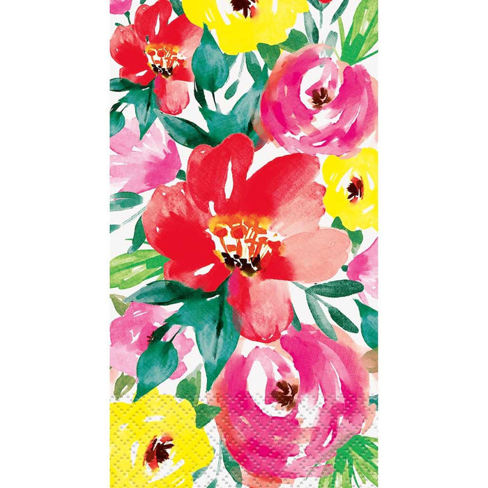Brushed Floral Guest Napkins, 24ct
