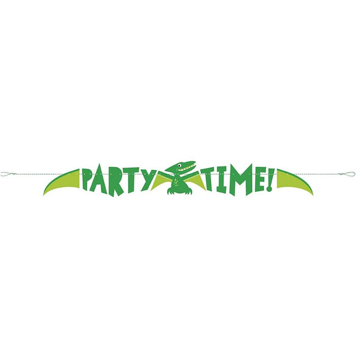 Blue & Green Dinosaur Banner, 5ft
