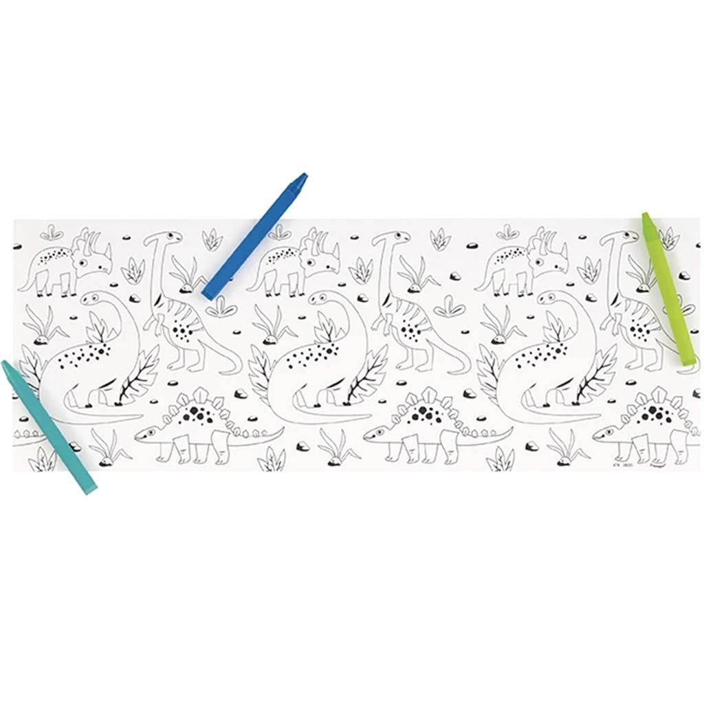 Dinosaur Coloring Roll Crayon