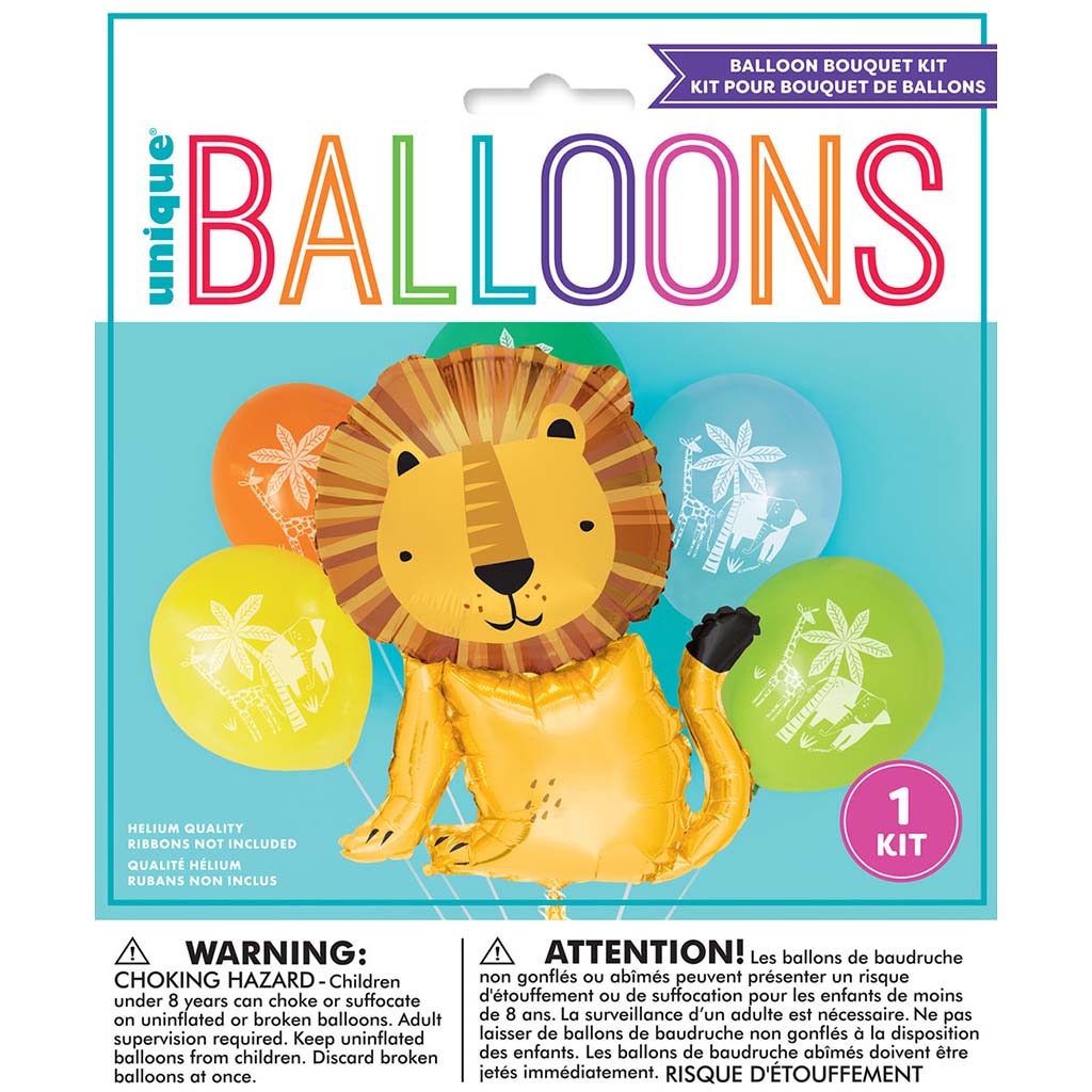 Lion Balloon Bouquet Kit, 6pc