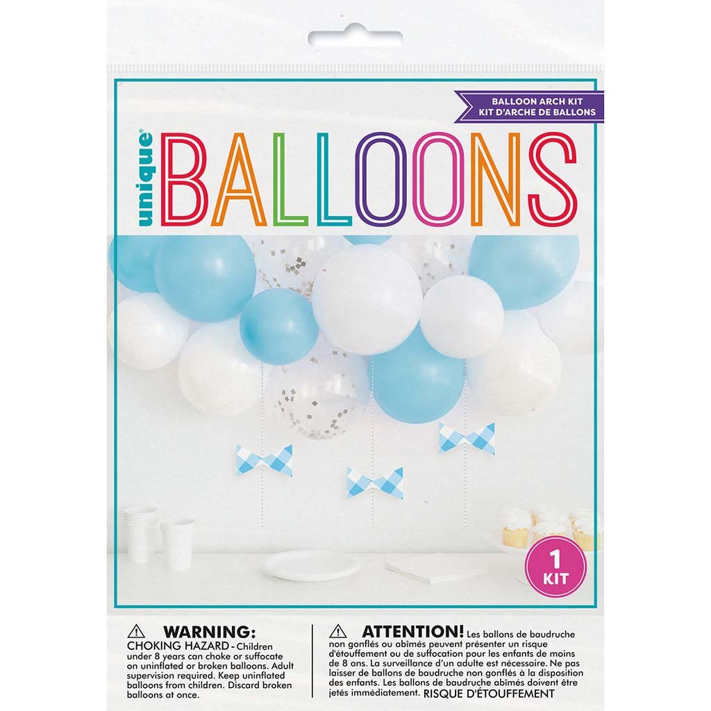 Blue and White Balloon Arch Kit