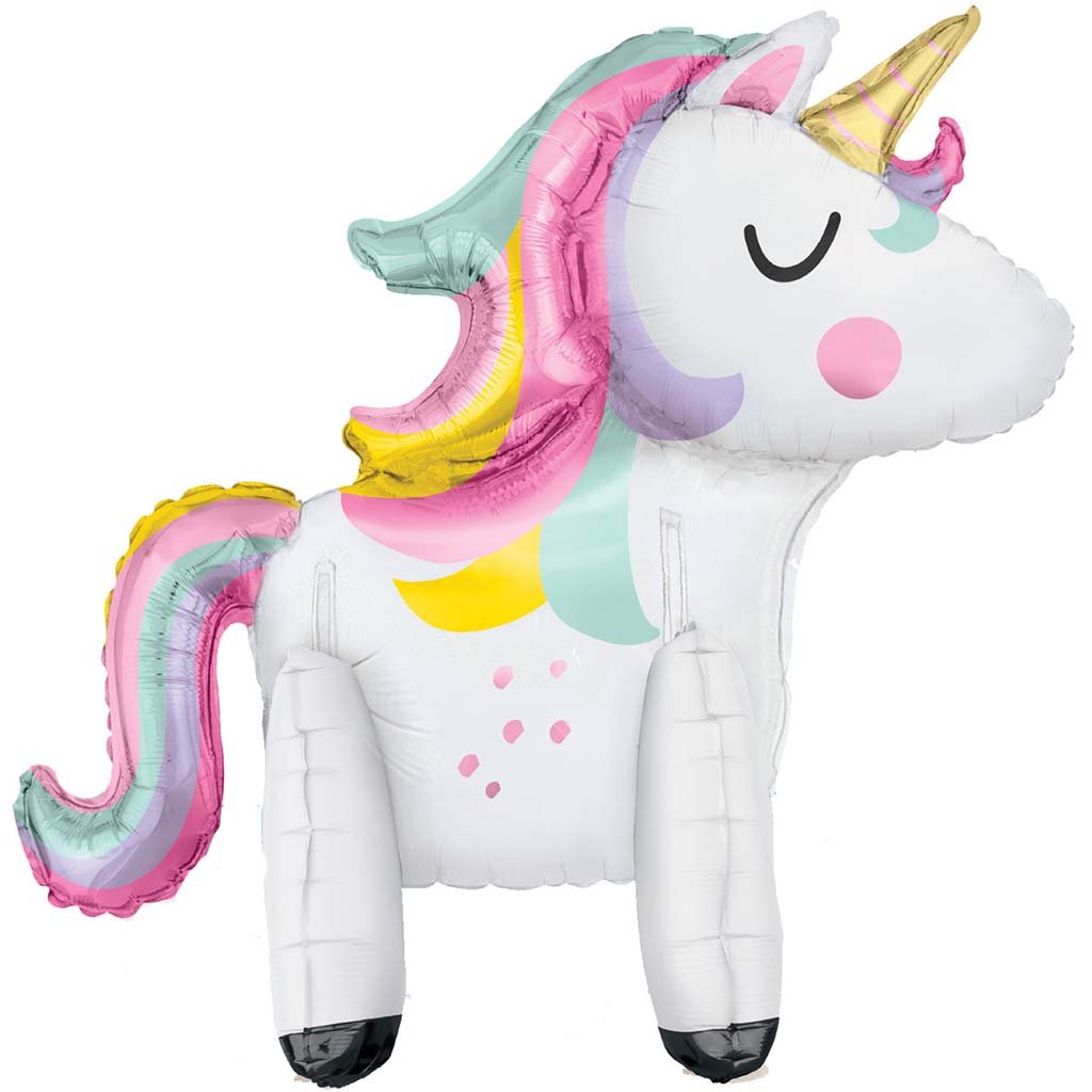 Unicorn Giant Foil Balloon Centerpeice, 30in