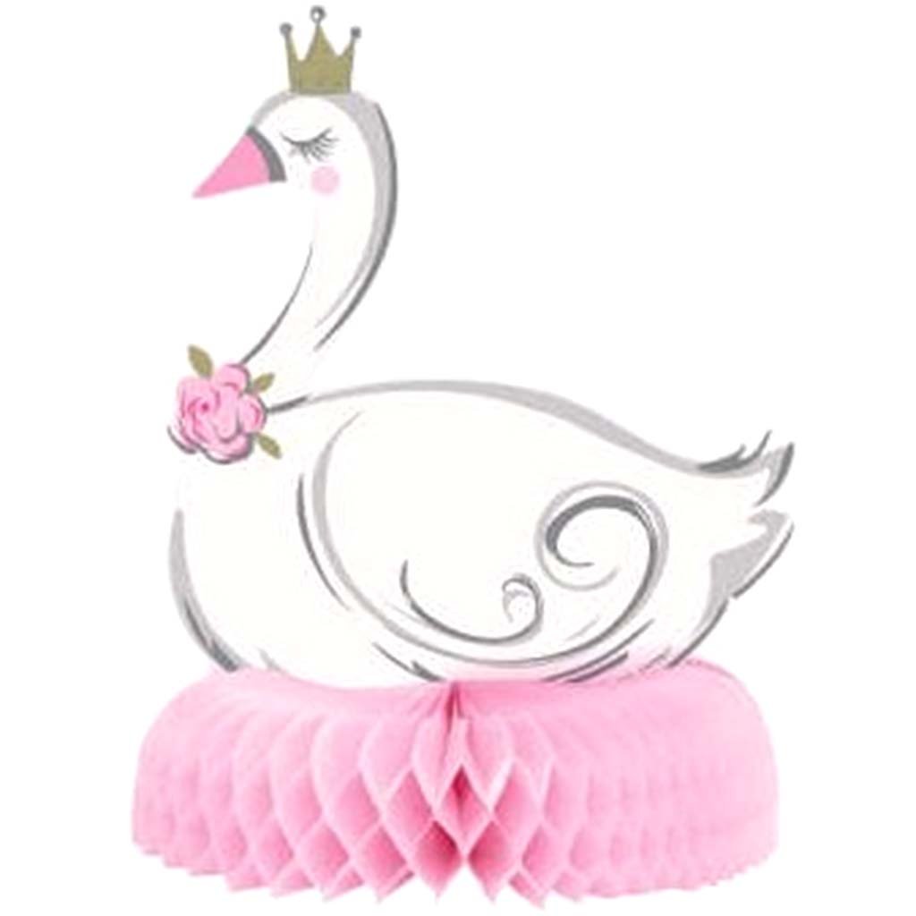 Swan Princess Honeycomb Centerpiece, 10in