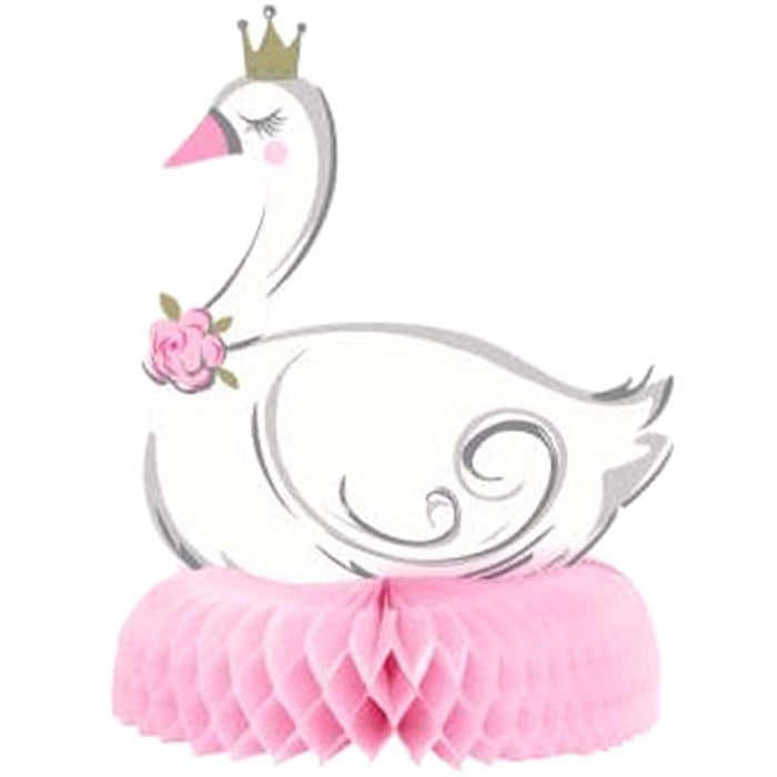 Swan Princess Honeycomb Centerpiece, 10in