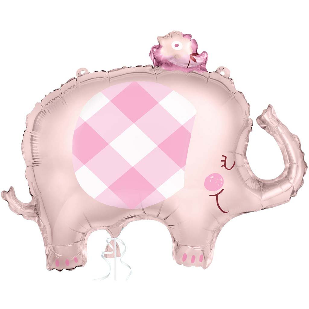 Pink Elephant Giant Foil Balloon 29in