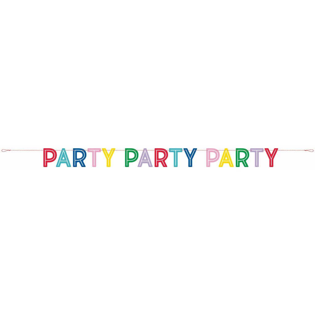 Colorful Party Letter Banner