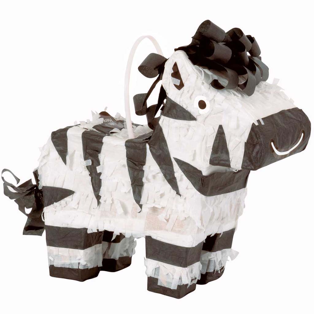 Mini Zebra Pinata Favor Decor