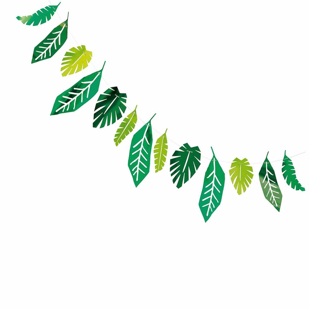 Foil Palm Leaf Party Banner, 7ft