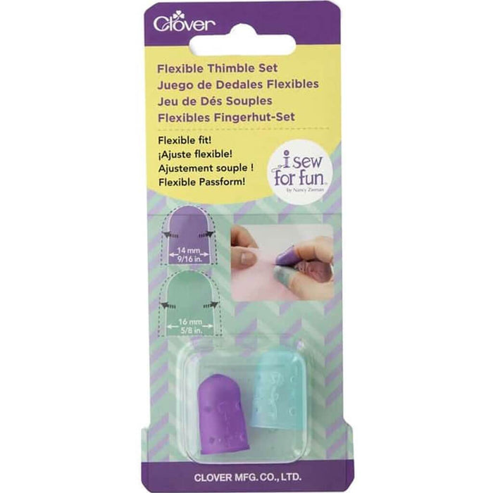 Thimble I Sew For Fun Flexible Thimble Set Small & Medium