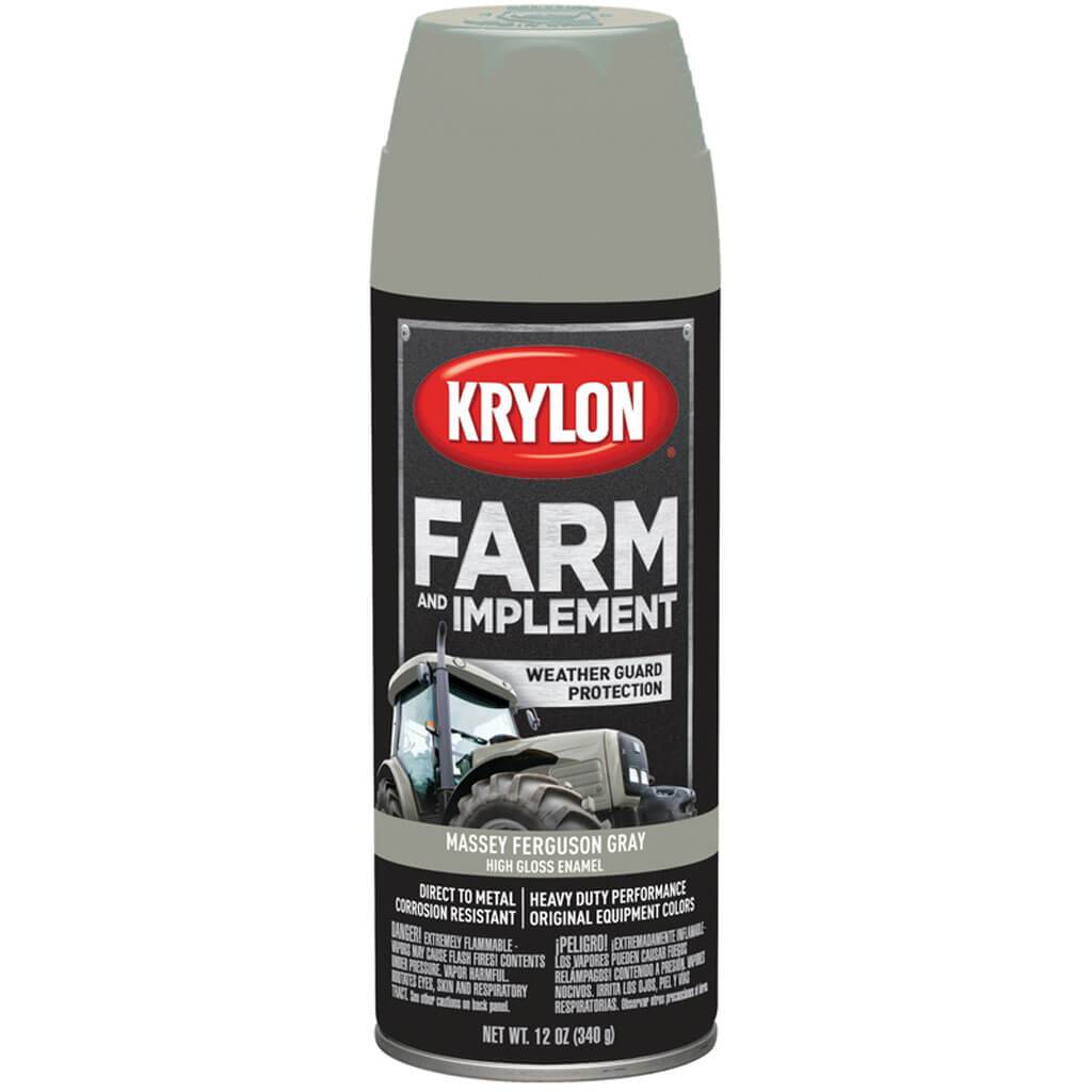 High Gloss Spray Paint 12oz Massey Ferguson Gray