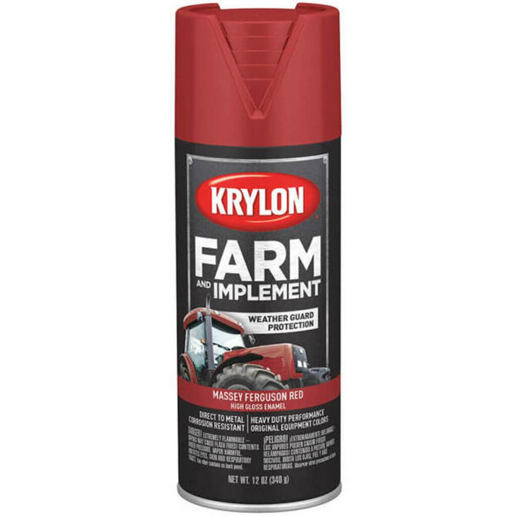 High Gloss Spray Paint 12oz Massey Ferguson Red