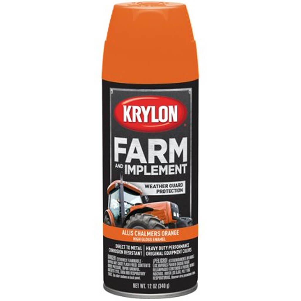 High Gloss Spray Paint 12oz Allis Chalmers Orange