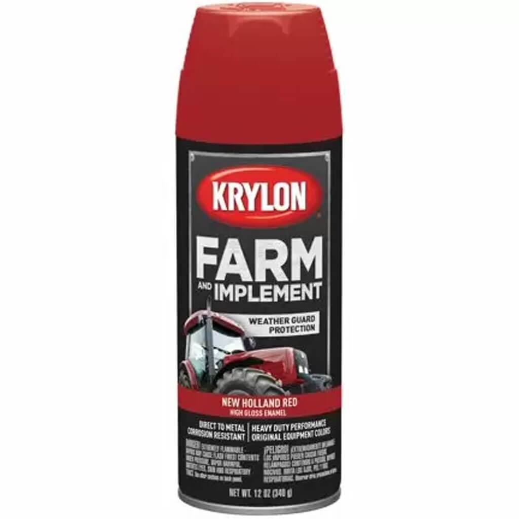 High Gloss Spray Paint 12oz New Holland Red