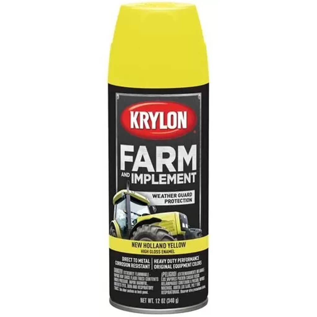 High Gloss Spray Paint 12oz New Holland Yellow