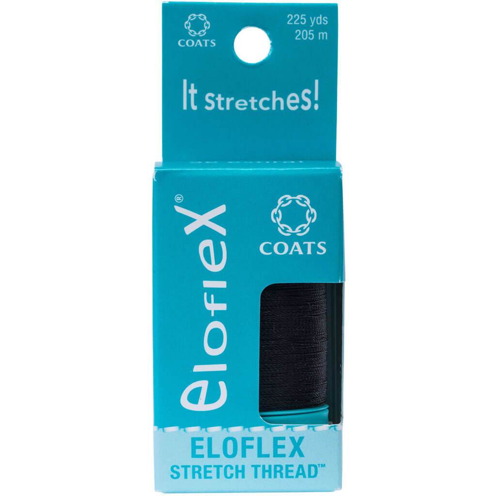 Coats Eloflex Stretch Thread 225yd Box Black