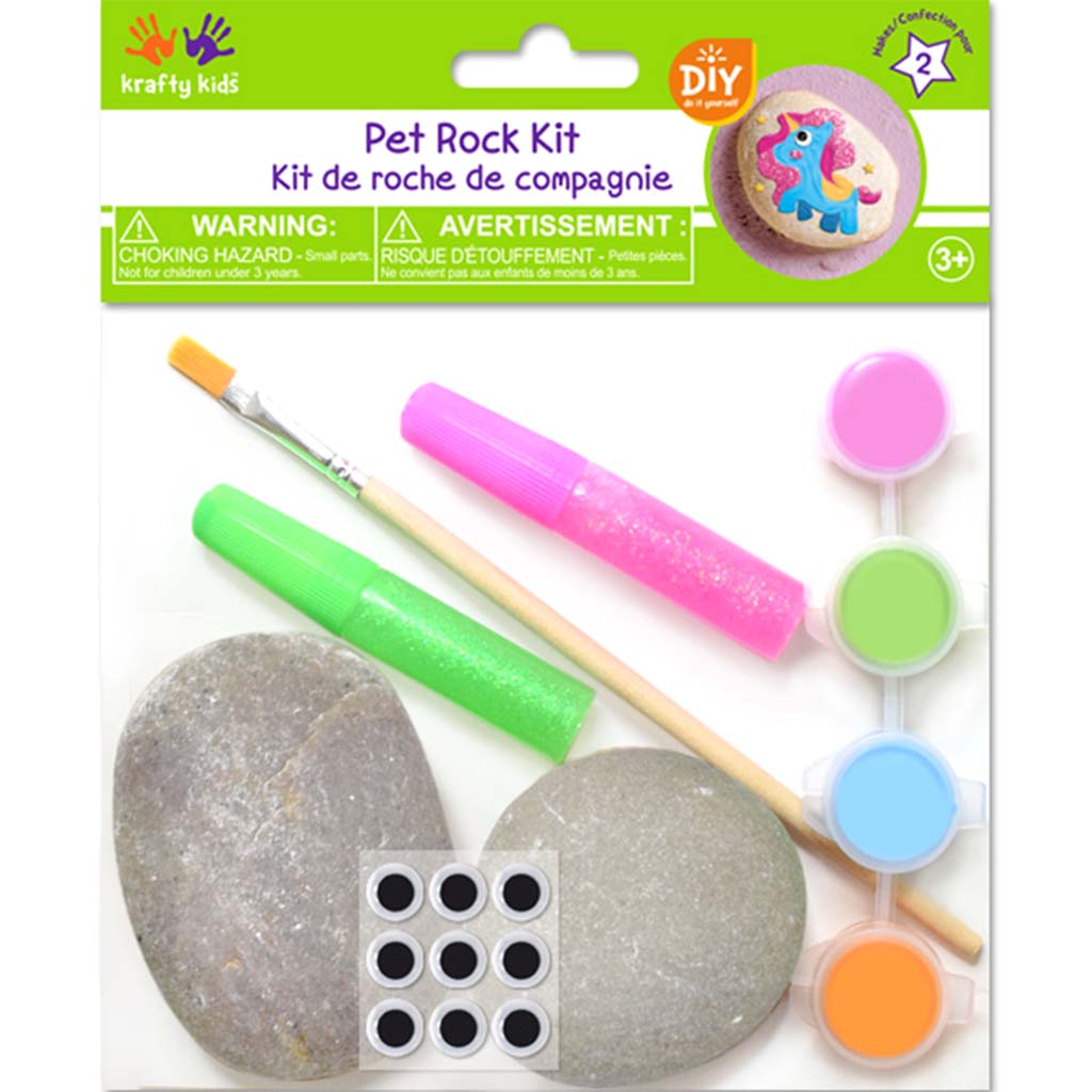 Krafty Kids Kit DIY Pet Rocks Glamour