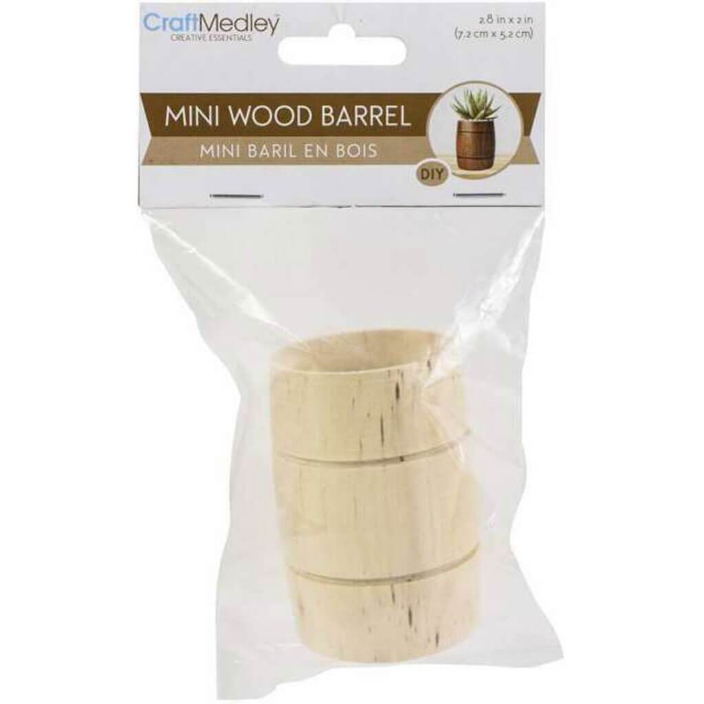 Mini Wood Barrel 72 x 52mm