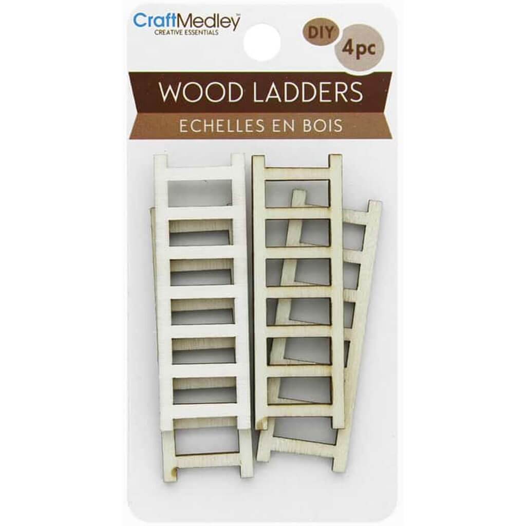 Multicraft Wood DIY Ladder 6 x 2 cm 4 pc