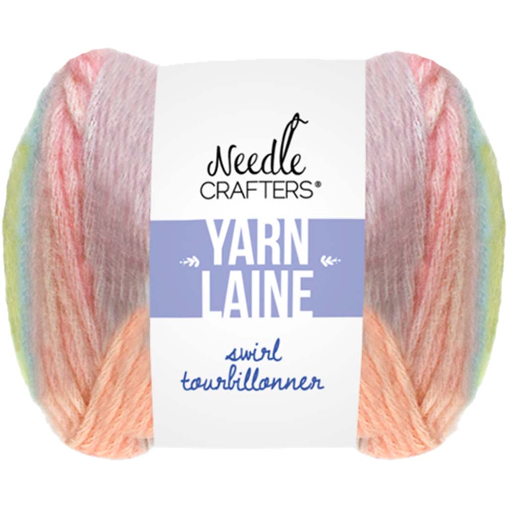 Acrylic Swirl Yarn 50g Cotton Candy