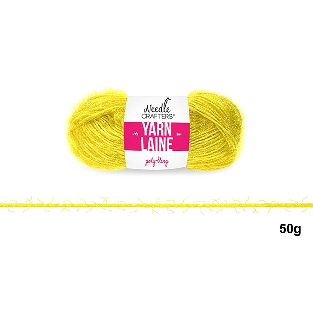 Poly-Soft Yarn Ball 50g Sunny Yellow