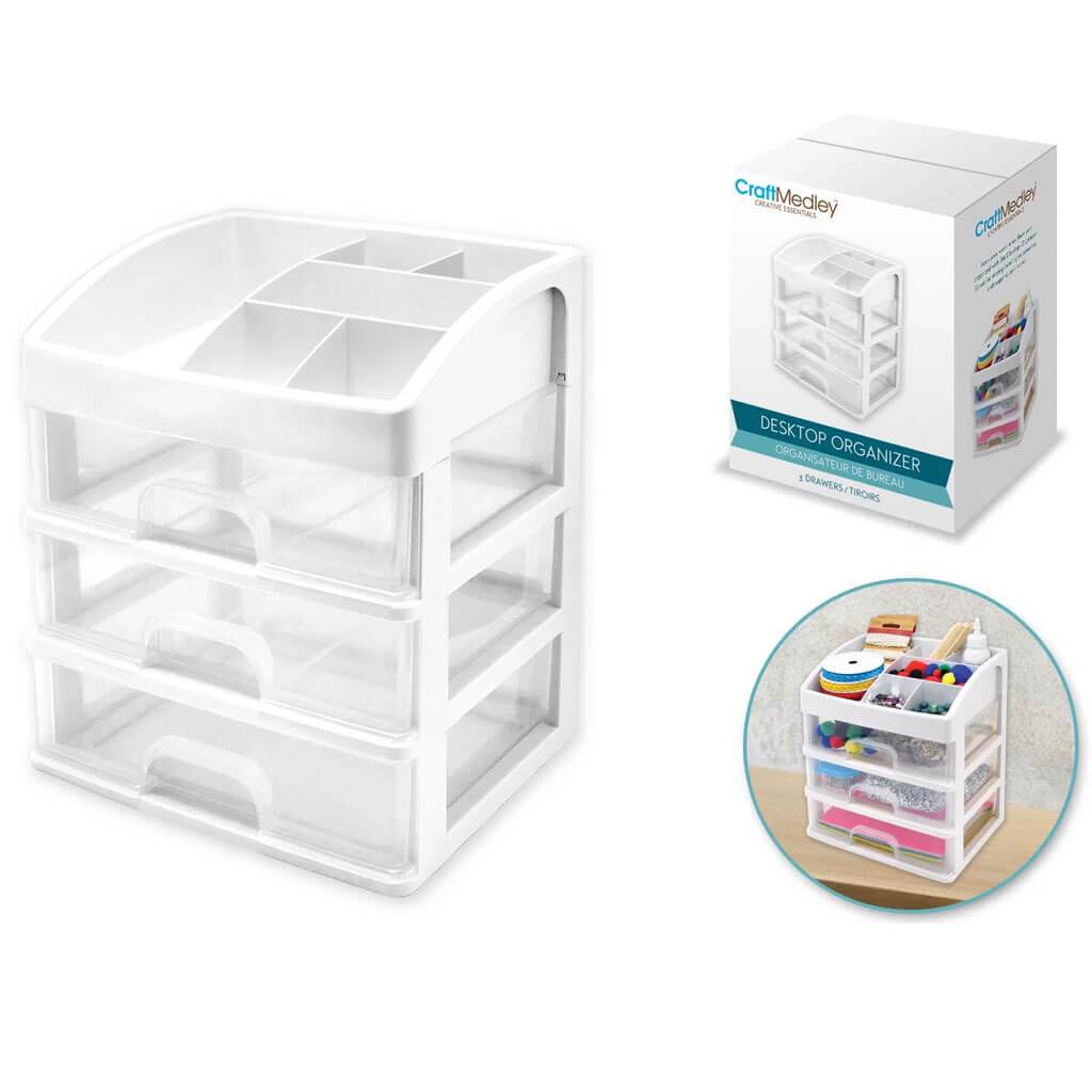 3-Drawer Desktop Organizer