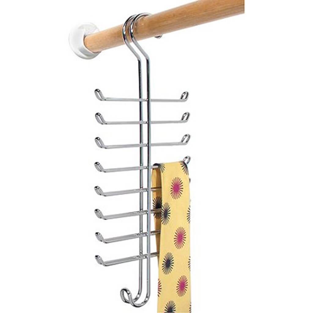 Vertical Tie And Belt Rack Chrome