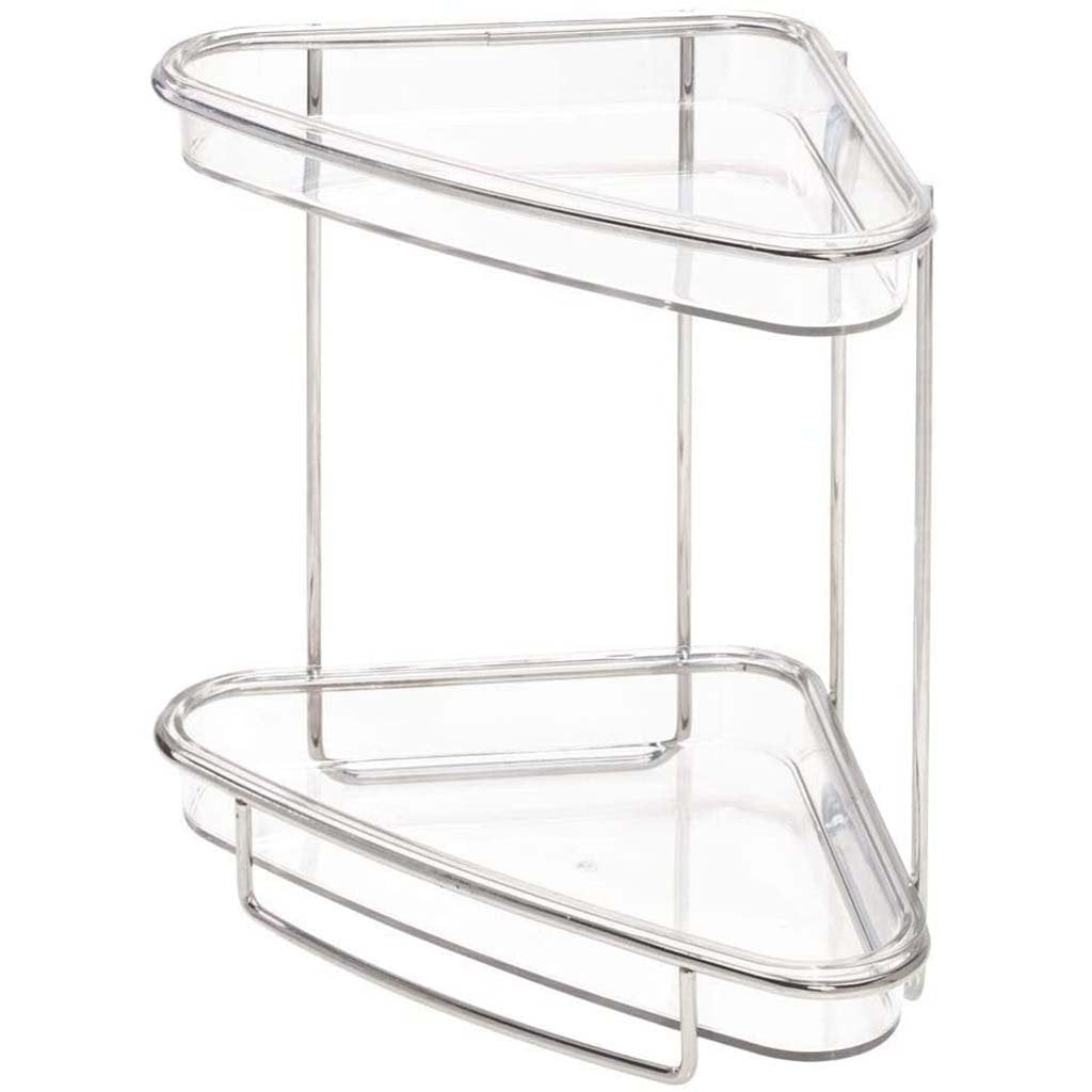 Clarity 2-Tier Vanity Shelf Clear