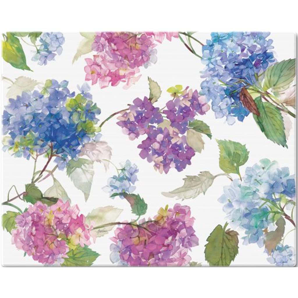 Glass Counter Saver 15in x 12in Multi Hydrangea