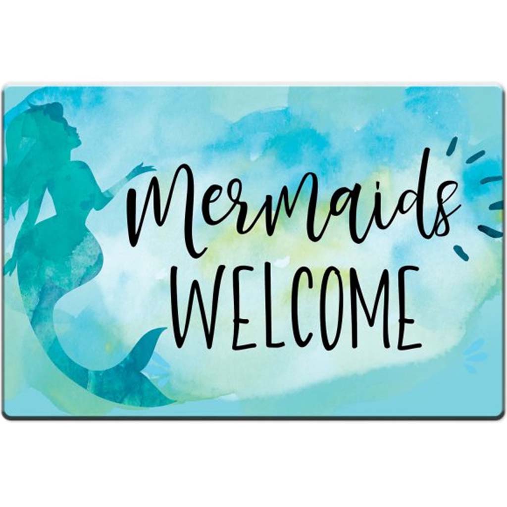 Floor Mat 30in x 20in Mermaids Welcome