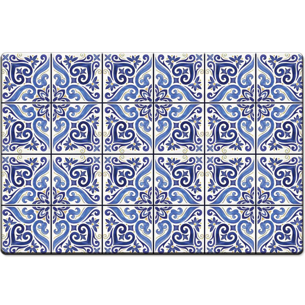 Shades Of Blue Floor Mat 30in x 20in