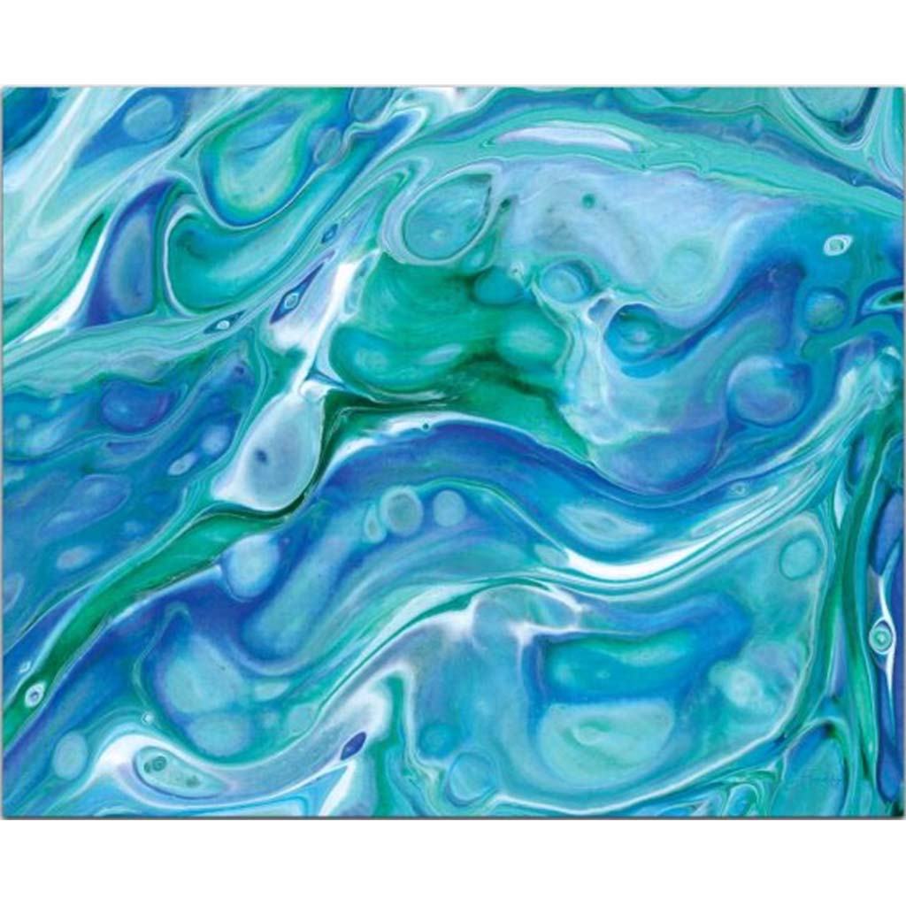 Glass Counter Saver 15in x 12in Ocean Vibe