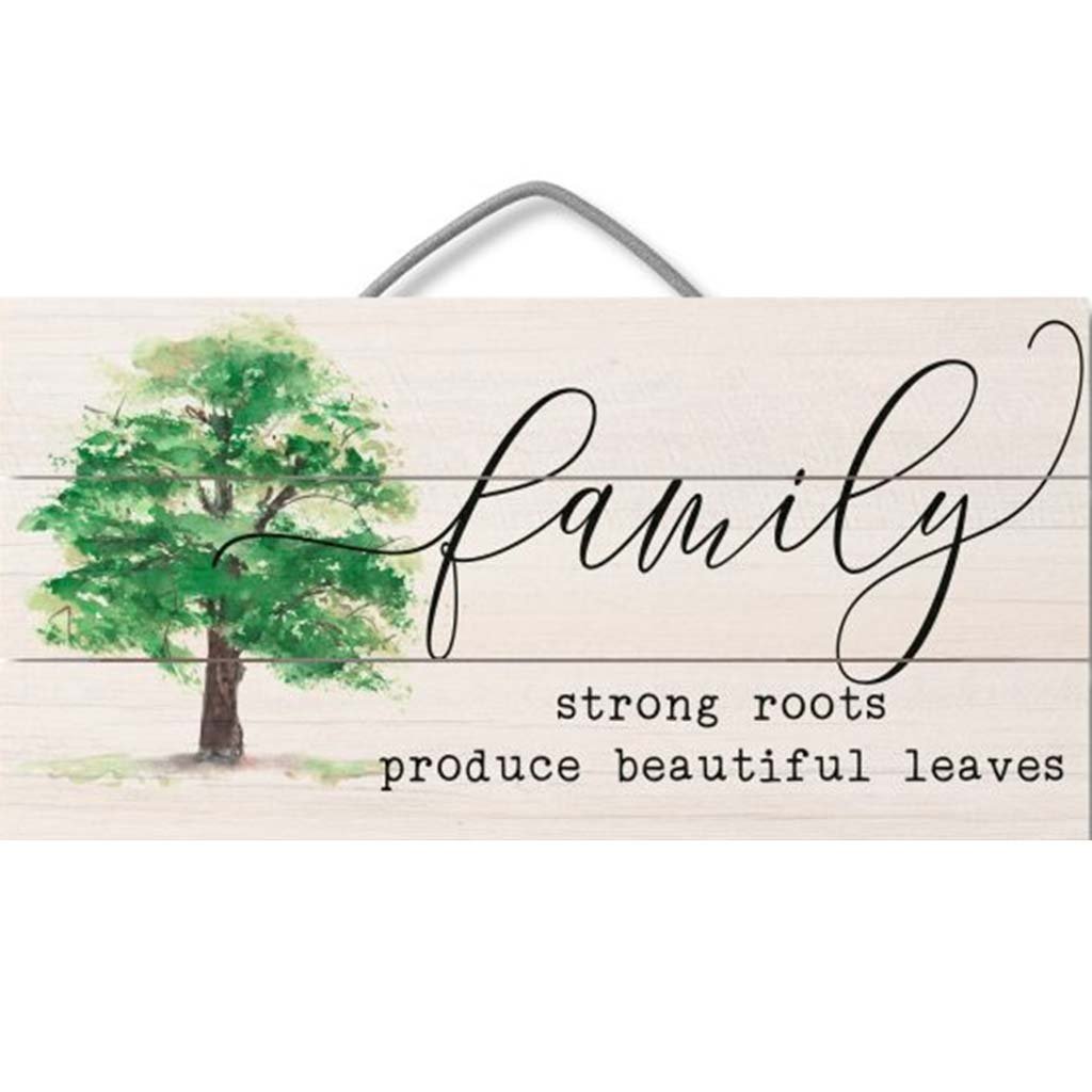 Pallet Sign 12in x 6in Strong Roots