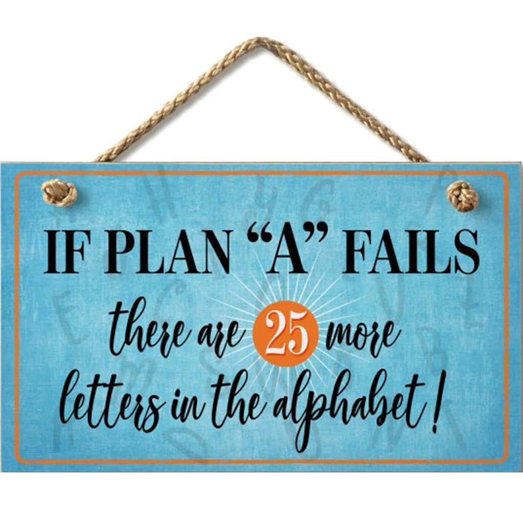 Hanging Wood Sign 9.5in x 5.75in Plan A