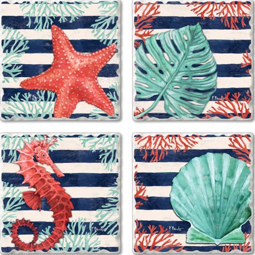 Image Coaster Set Savvy Shore