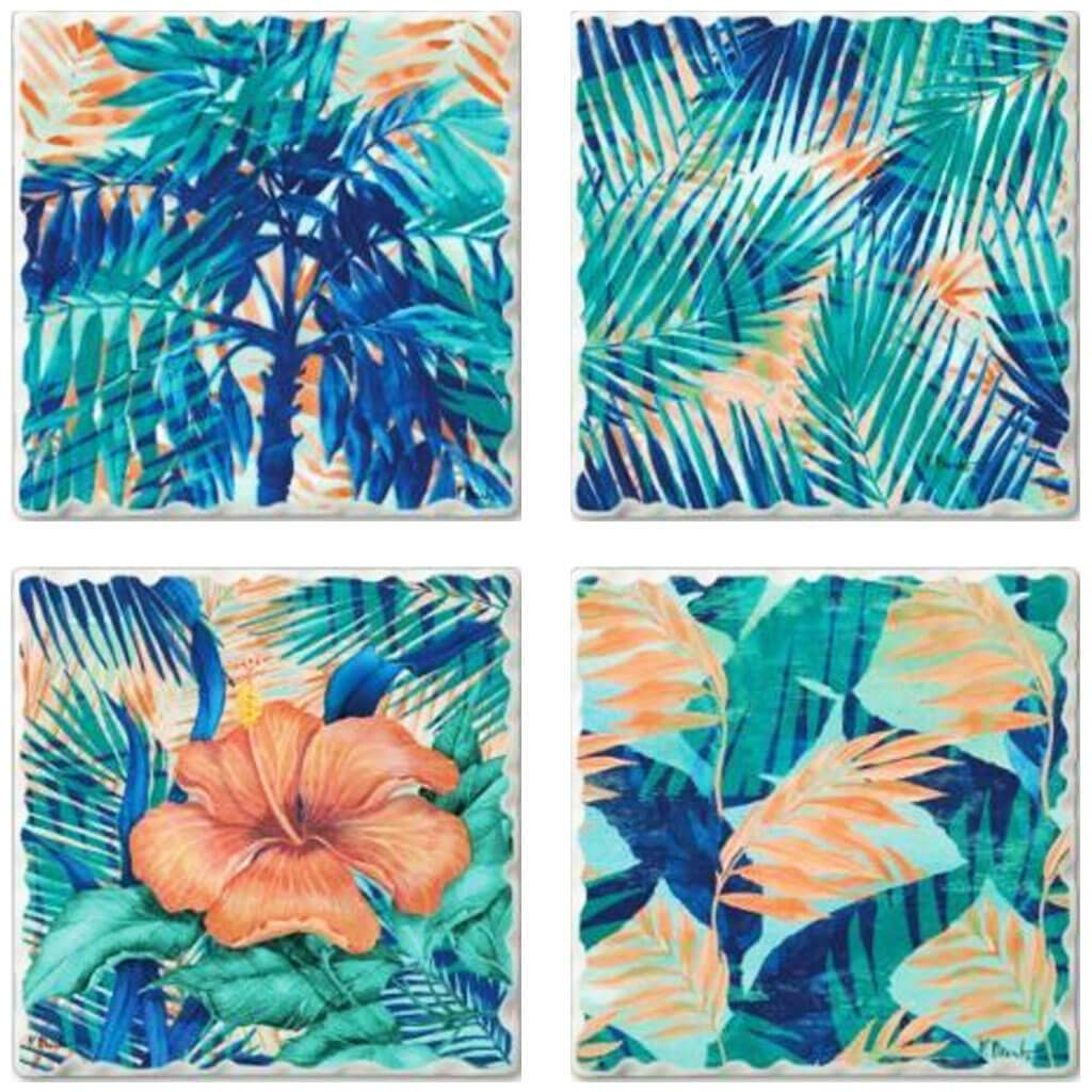 Miami Palm 4Pk Coasters