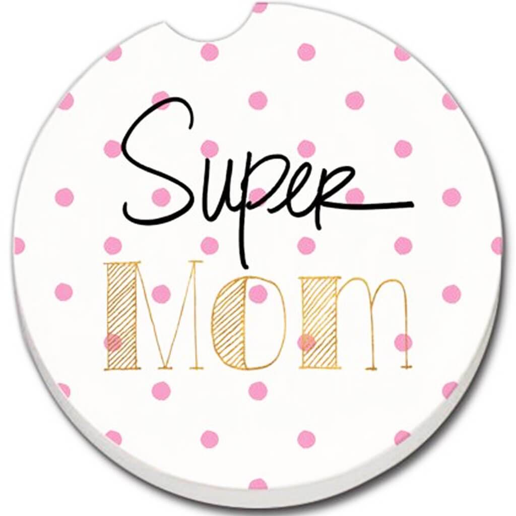 Car Coaster 1Pk Super Mom