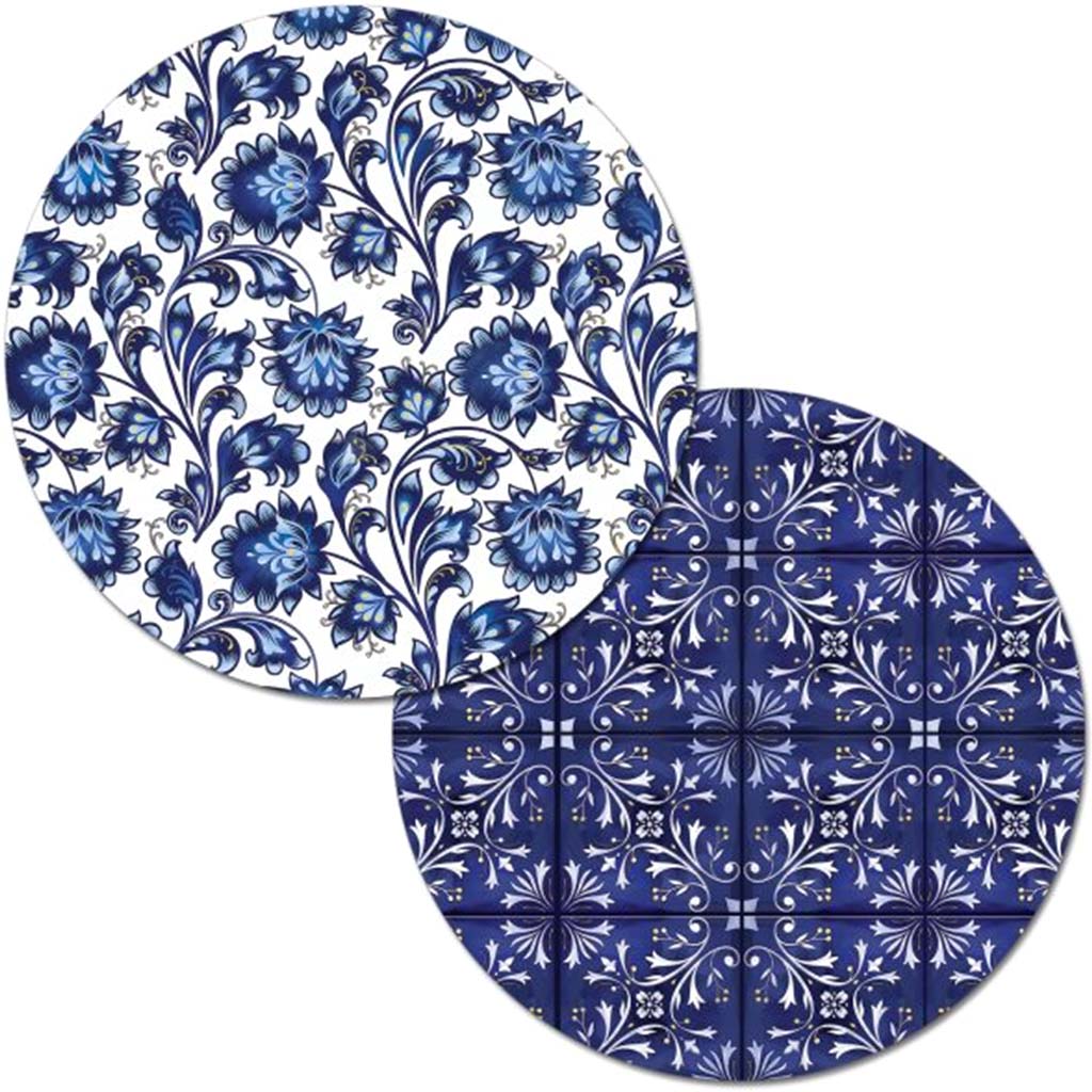 Round Placemat Shades Of Blue