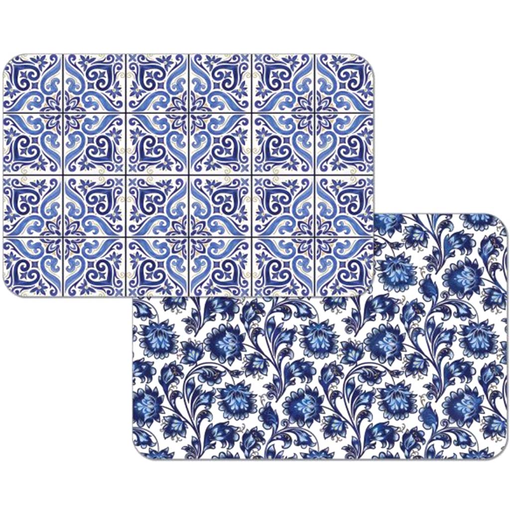 Plastic Placemats Shades of Blue