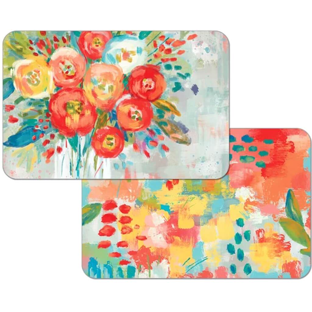 Easy Care Placemat Coral Floral