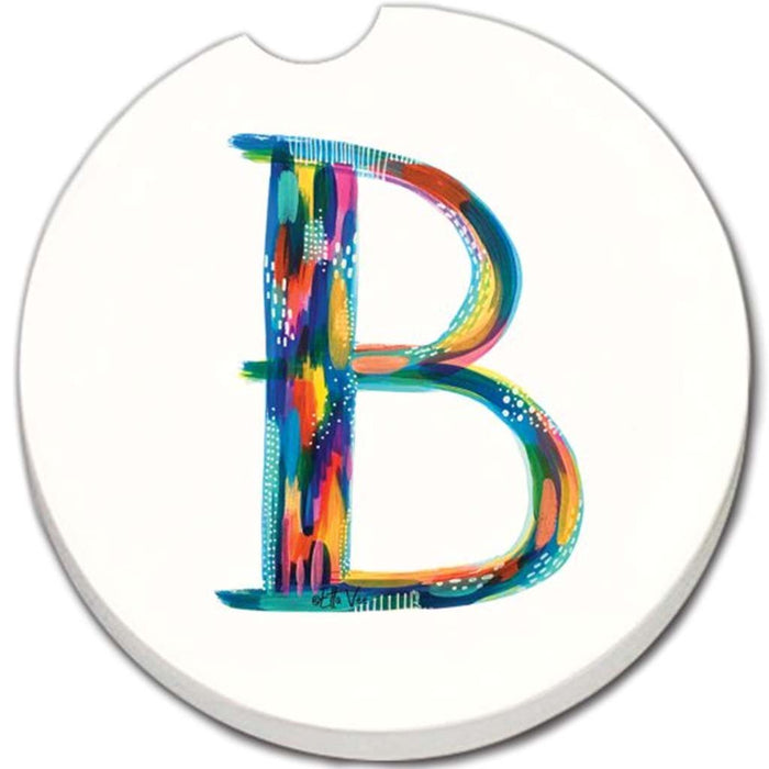 Car Coaster Hello Color Monogram B
