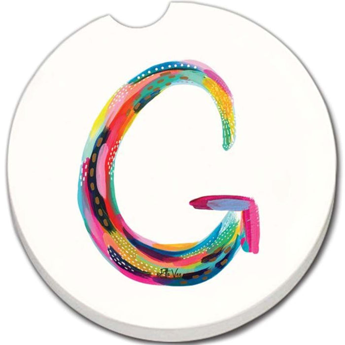 Car Coaster Hello Color Monogram G