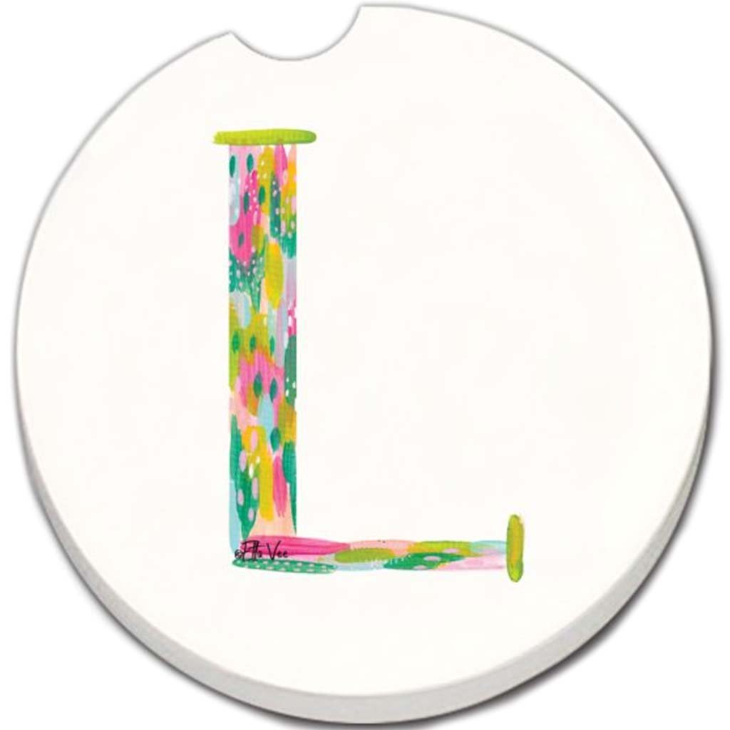 Car Coaster Hello Color Monogram L