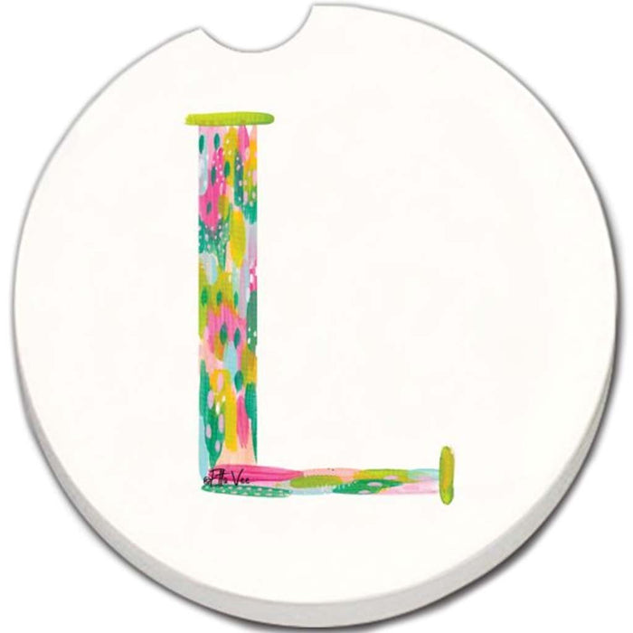 Car Coaster Hello Color Monogram L