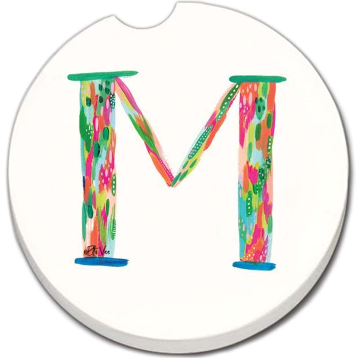 Car Coaster Hello Color Monogram M